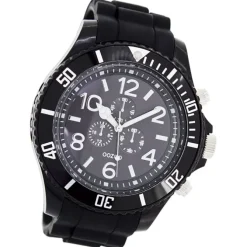 Oozoo Unisex Armbanduhr Vintage Series Analog Silikon schwarz UOC4829A