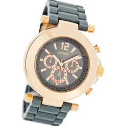 Oozoo Unisex Armbanduhr Vintage Series Analog Kunststoff grau UOC4883A