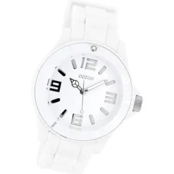 Oozoo Unisex Armbanduhr Vintage Series Analog Silikon weiß UOC4172A