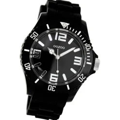 Oozoo Unisex Armbanduhr Vintage Series Analog Silikon schwarz UOC4174A