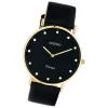 Oozoo Unisex Armbanduhr Vintage Series C20248 Analog Leder schwarz UOC20248