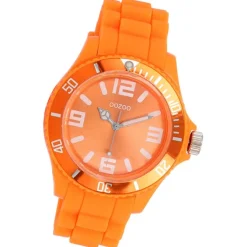 Oozoo Unisex Armbanduhr Vintage Series Analog Silikon orange UOC4287A