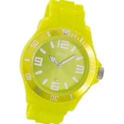 Oozoo Unisex Armbanduhr Vintage Series Analog Silikon gelb UOC4288A