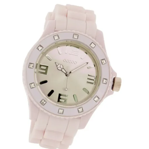 Oozoo Unisex Armbanduhr Vintage Series Analog Silikon rosa UOC4358A