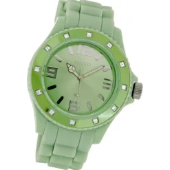 Oozoo Unisex Armbanduhr Vintage Series Analog Silikon hellgrün UOC4359A
