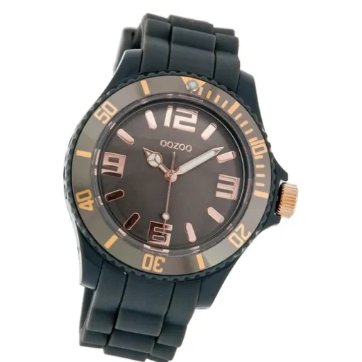 Oozoo Unisex Armbanduhr Vintage Series Analog Silikon grau UOC4370A