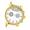 Oozoo Unisex Armbanduhr Vintage Series Analog Leder weiß UOC4796A