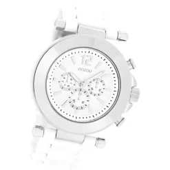 Oozoo Unisex Armbanduhr Vintage Series Analog Kunststoff weiß UOC4880A