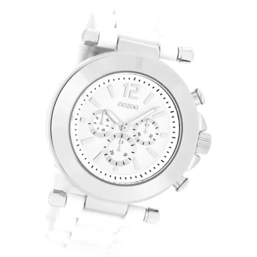 Oozoo Unisex Armbanduhr Vintage Series Analog Kunststoff weiß UOC4880A
