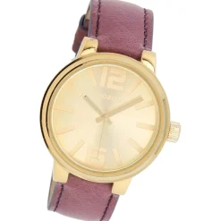 Oozoo Unisex Armbanduhr Vintage Series Analog Leder lila UOC5689A