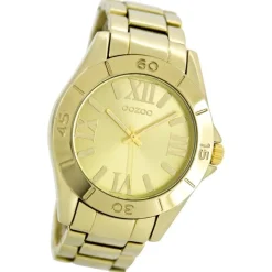 Oozoo Unisex Armbanduhr Vintage Series Analog Metall gold UOC5702A