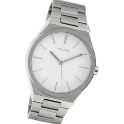 Oozoo Unisex Armbanduhr Vintage Series Analog Metall silber UOC10335