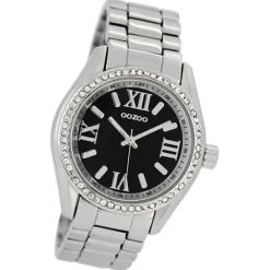 Oozoo Unisex Armbanduhr Vintage Series Analog Metall schwarz UOC5726A
