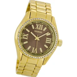 Oozoo Unisex Armbanduhr Vintage Series Analog Metall gold UOC5728A