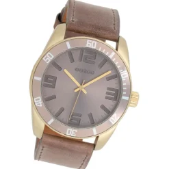Oozoo Unisex Armbanduhr Vintage Series Analog Leder braun UOC5743A