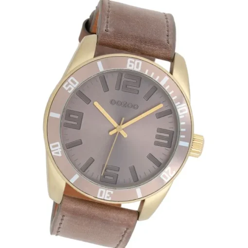 Oozoo Unisex Armbanduhr Vintage Series Analog Leder braun UOC5743A