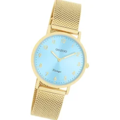 Oozoo Unisex Armbanduhr Vintage Series Analog Metall gold UOC20348
