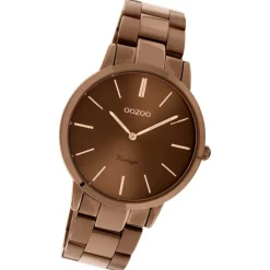 Oozoo Unisex Armbanduhr Vintage Series Analog Metall braun UOC20106