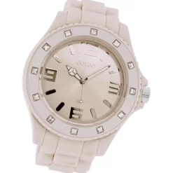 Oozoo Unisex Armbanduhr Vintage Series Analog Silikon beige hellbraun UOC4338A