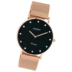 Oozoo Unisex Armbanduhr Vintage Series C20239 Analog Edelstahl roségold UOC20239