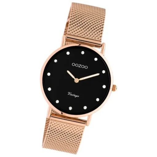 Oozoo Unisex Armbanduhr Vintage Series C20244 Analog Edelstahl roségold UOC20244