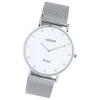 Oozoo Unisex Armbanduhr Vintage Series C20235 Analog Edelstahl silber UOC20235