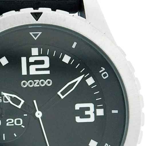 Oozoo Unisex Armbanduhr Vintage Series Analog Leder schwarz UOC3679A