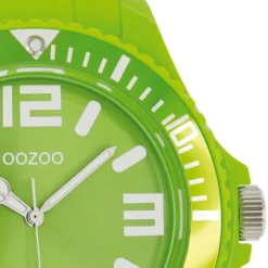 Oozoo Unisex Armbanduhr Vintage Series Analog Silikon grün UOC4167A