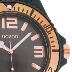 Oozoo Unisex Armbanduhr Vintage Series Analog Silikon grau UOC4284A