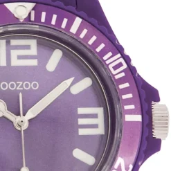 Oozoo Unisex Armbanduhr Vintage Series Analog Silikon lila UOC4286A