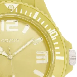Oozoo Unisex Armbanduhr Vintage Series Analog Silikon gelb UOC4335A