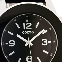 Oozoo Unisex Armbanduhr Vintage Series Analog Leder schwarz UOC4569A
