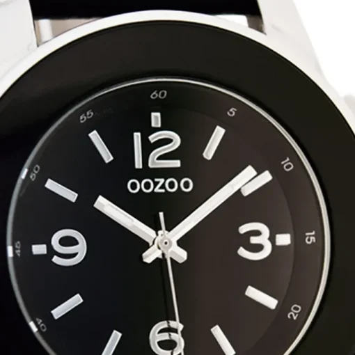Oozoo Unisex Armbanduhr Vintage Series Analog Leder schwarz UOC4569A