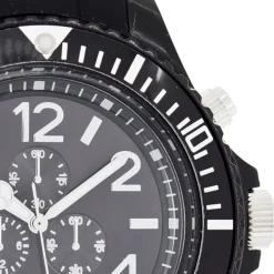 Oozoo Unisex Armbanduhr Vintage Series Analog Silikon schwarz UOC4829A