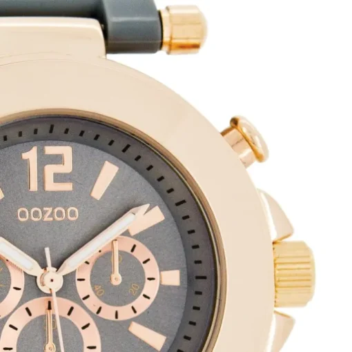 Oozoo Unisex Armbanduhr Vintage Series Analog Kunststoff grau UOC4883A