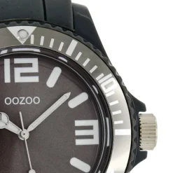Oozoo Unisex Armbanduhr Vintage Series Analog Silikon dunkelgrau UOC4173A