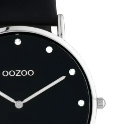 Oozoo Unisex Armbanduhr Vintage Series C20247 Analog Leder schwarz UOC20247