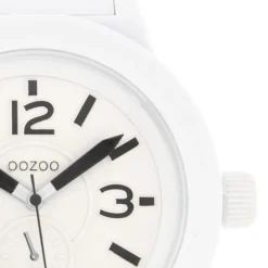 Oozoo Unisex Armbanduhr Vintage Series Analog Metall weiß UOC4116A
