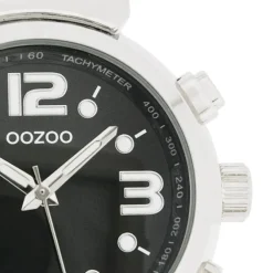 Oozoo Unisex Armbanduhr Vintage Series Analog Metall schwarz UOC4254A