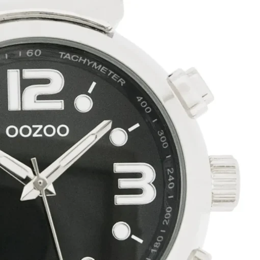 Oozoo Unisex Armbanduhr Vintage Series Analog Metall schwarz UOC4254A