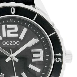 Oozoo Unisex Armbanduhr Vintage Series Analog Leder schwarz UOC4274A