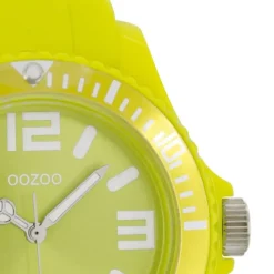 Oozoo Unisex Armbanduhr Vintage Series Analog Silikon gelb UOC4288A