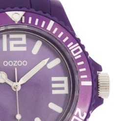 Oozoo Unisex Armbanduhr Vintage Series Analog Silikon lila UOC4290A