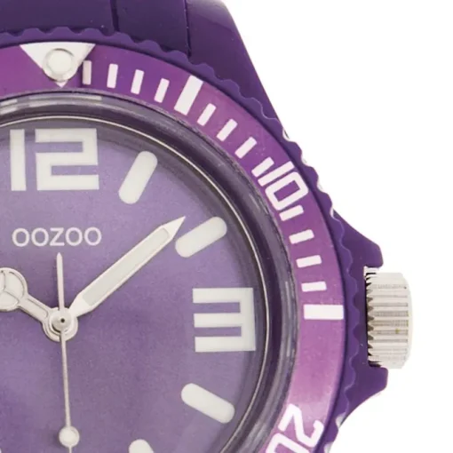 Oozoo Unisex Armbanduhr Vintage Series Analog Silikon lila UOC4290A