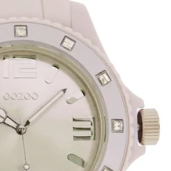 Oozoo Unisex Armbanduhr Vintage Series Analog Silikon rosa UOC4358A