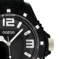 Oozoo Unisex Armbanduhr Vintage Series Analog Silikon schwarz UOC4360A
