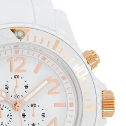 Oozoo Unisex Armbanduhr Vintage Series Analog Silikon weiß UOC4831A