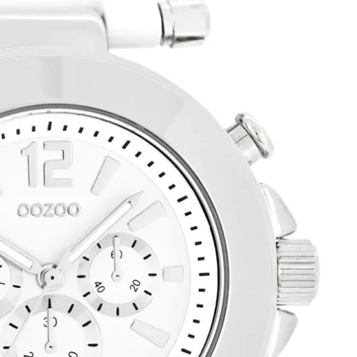 Oozoo Unisex Armbanduhr Vintage Series Analog Kunststoff weiß UOC4880A
