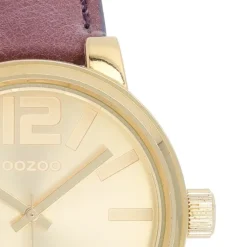 Oozoo Unisex Armbanduhr Vintage Series Analog Leder lila UOC5689A