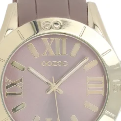 Oozoo Unisex Armbanduhr Vintage Series Analog Silikon hellbraun UOC5714A